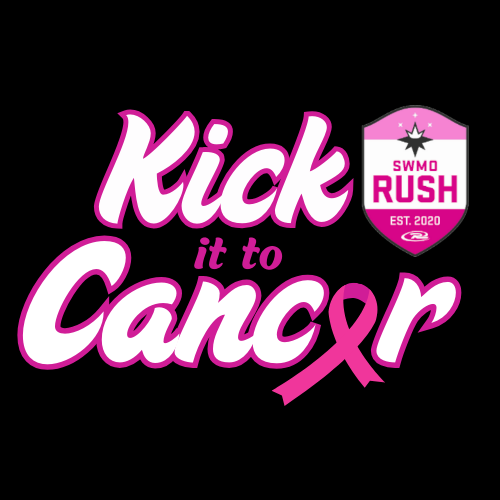 *PRINTED ON SITE* SWMO Rush Kick It To Cancer Tee