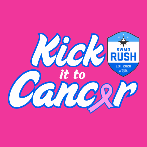 *PRINTED ON SITE* SWMO Rush Kick It To Cancer Tee